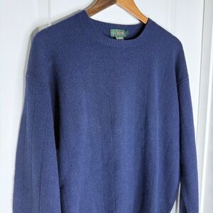 J Crew Navy Blue Knit Hooded Cardigan Sweater Button Front Pockets Women's M